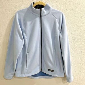 Rei Co-op Full Zip Fleece Sweater Womens Large Baby Blue Classic Pullover